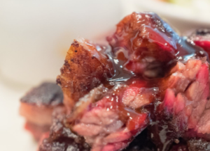 Photo of burnt ends for Super Bowl party.