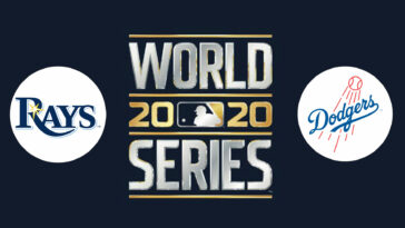 World Series Rays Dodgers logo