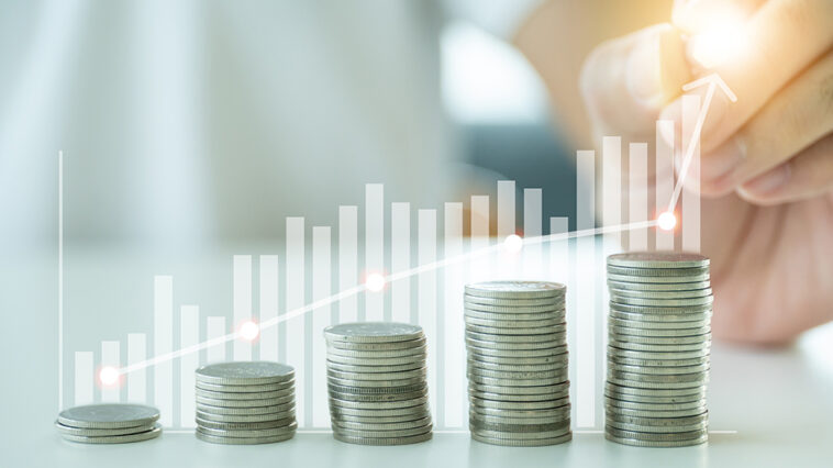 photo of coins stacking