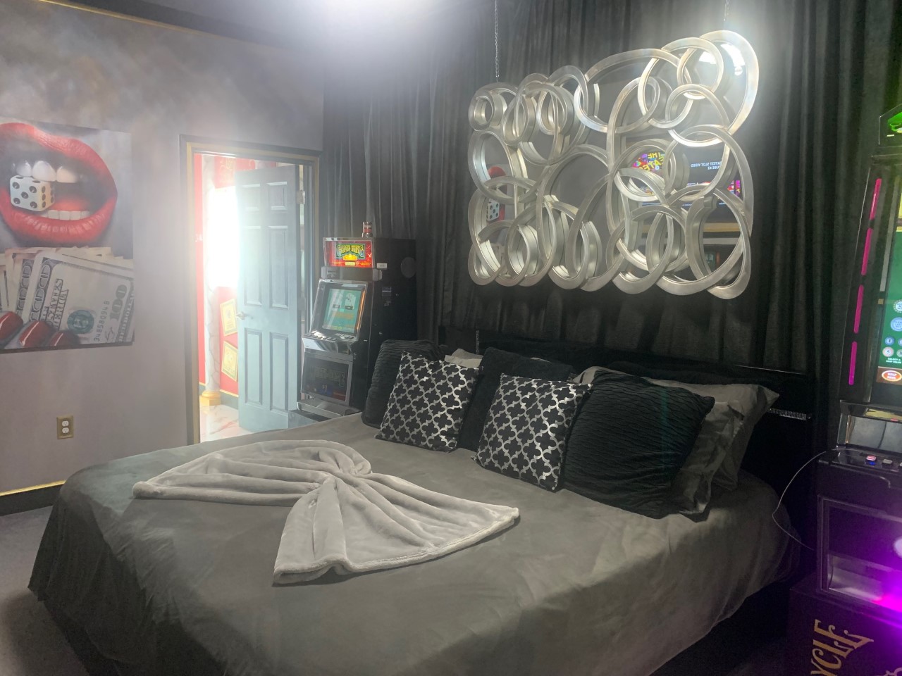Casino bedroom located in the Great Escape Luxury Home