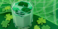 Saint Patrick's Day mocktails with green holiday decorations