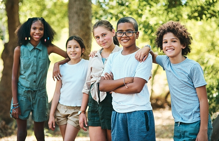 Kids at summer camp.