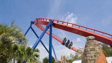 Rollercoaster at theme park, Florida