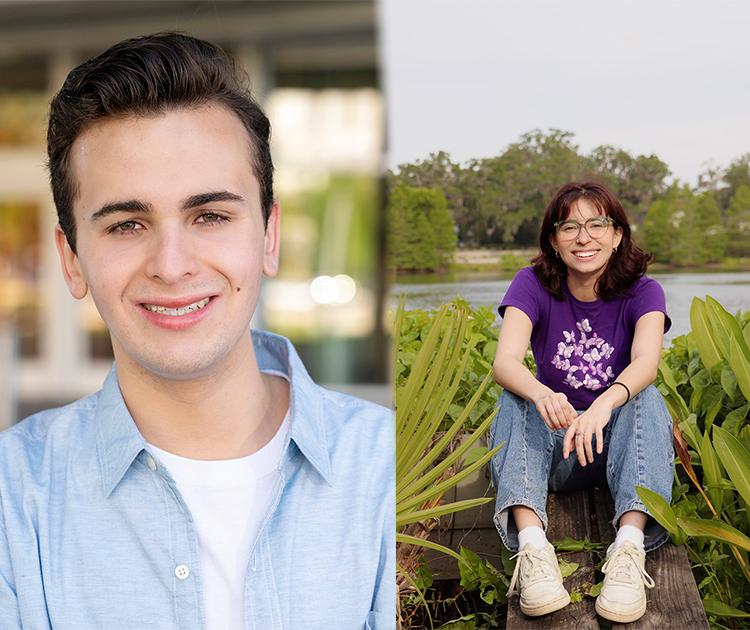 Siena Forrester, a West Orange High School senior, and Cruz Donovan, a University of Central Florida sophomore, both Daniel Mills Apprentices.