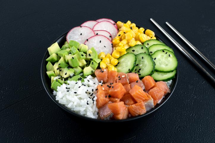 salmon poke bowl