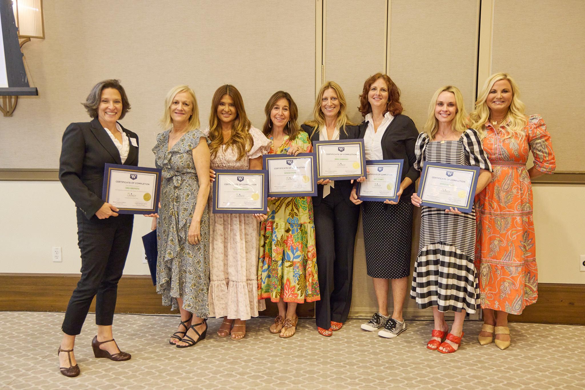 Graduates of the Relaunch program with the Winter Park Chamber of Commerce