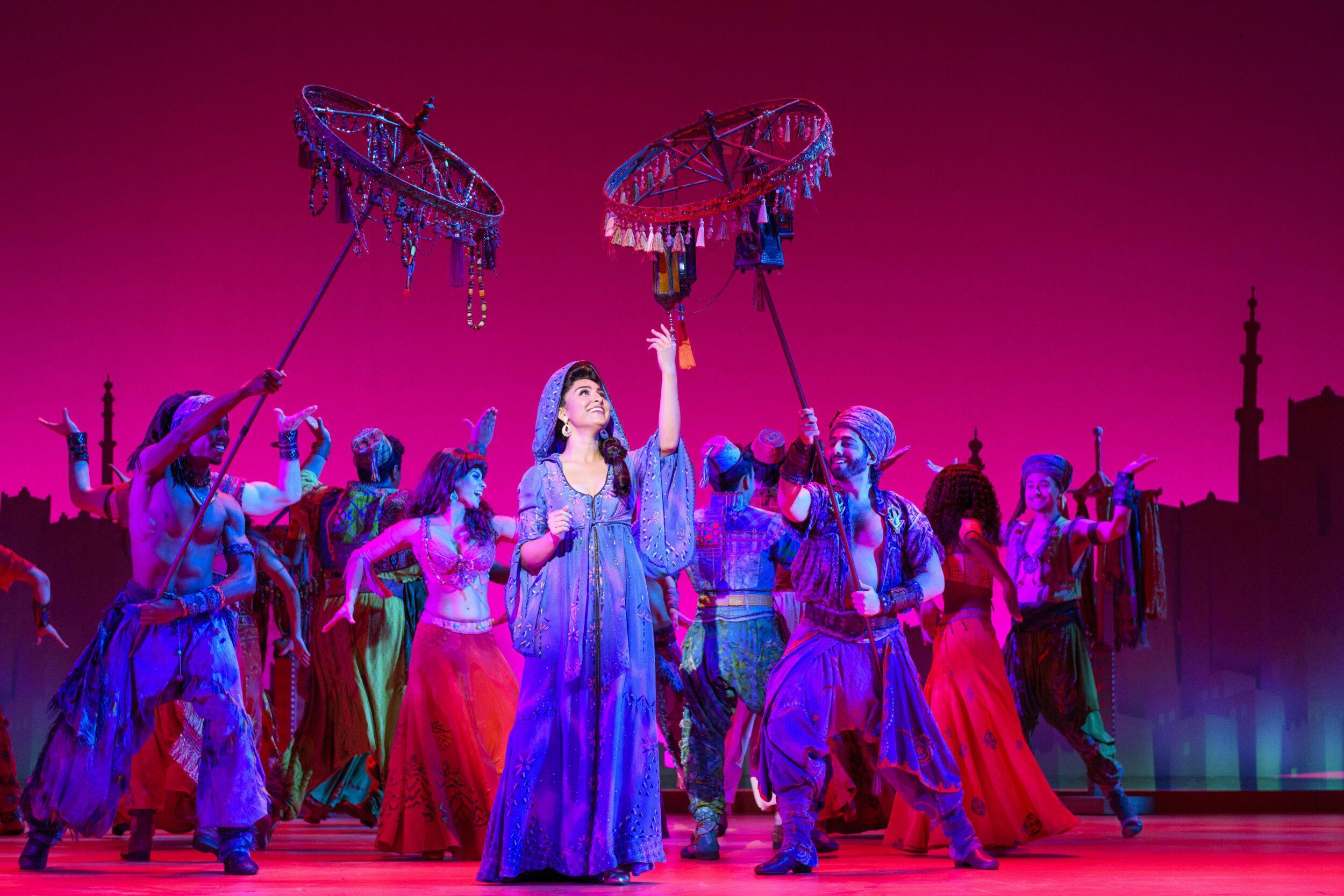 Senzel Ahmady (Jasmine )and Company on Aladdin Tour.