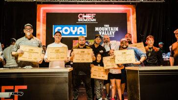 Photo of winners of the Tampa Bay Wine and Food festival Chef Showdown.