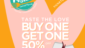 Flyer for Taste! Central Florida BOGO Valentine's deal.