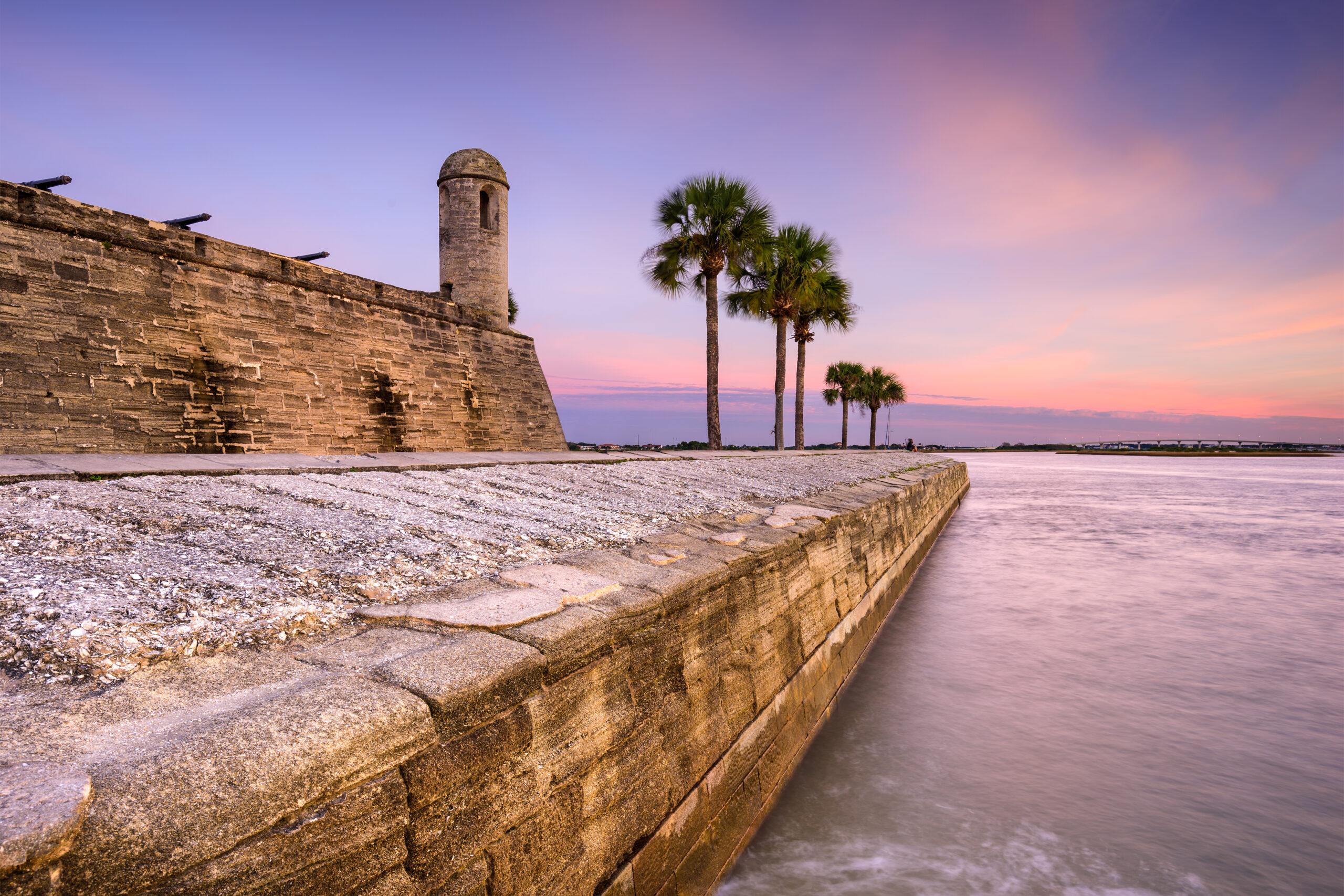 St. Augustine, Florida at the Castillo de San Marcos National Monument.