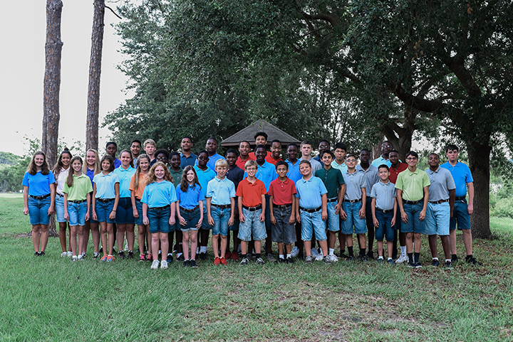 photo of a group of children at Edgewood Children's Ranch