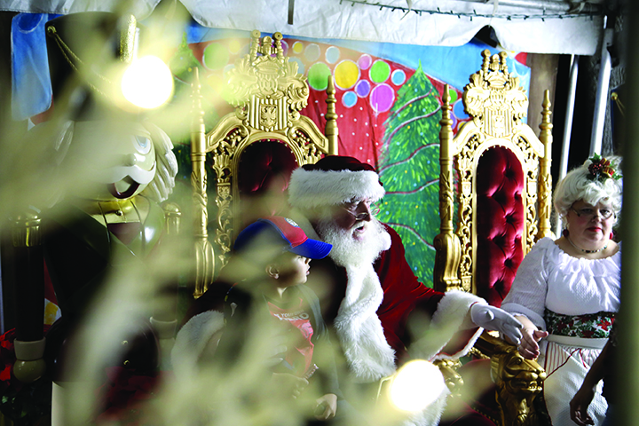 photo of Santa Claus at WinterFest in 2018